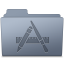 Applications Folder Graphite Icon